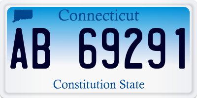 CT license plate AB69291