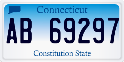 CT license plate AB69297