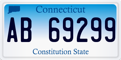 CT license plate AB69299