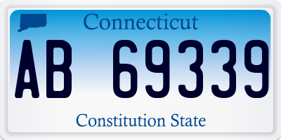 CT license plate AB69339