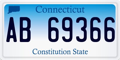 CT license plate AB69366