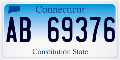 CT license plate AB69376