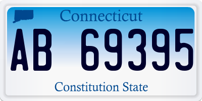 CT license plate AB69395