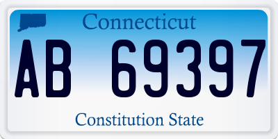CT license plate AB69397
