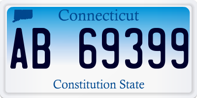 CT license plate AB69399