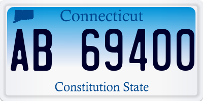 CT license plate AB69400