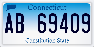 CT license plate AB69409