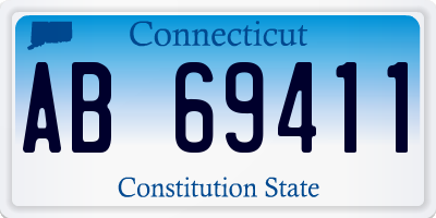 CT license plate AB69411