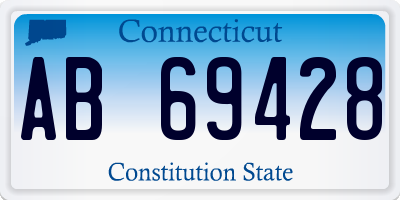 CT license plate AB69428