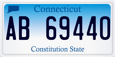 CT license plate AB69440