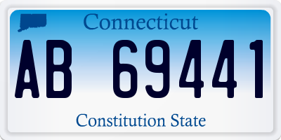 CT license plate AB69441