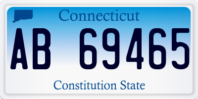 CT license plate AB69465