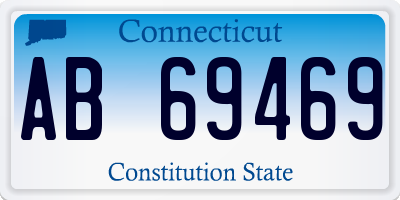 CT license plate AB69469