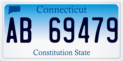 CT license plate AB69479