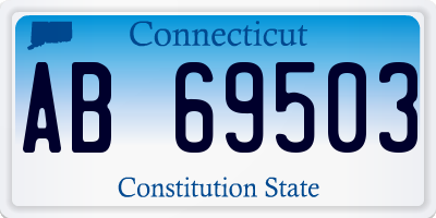 CT license plate AB69503