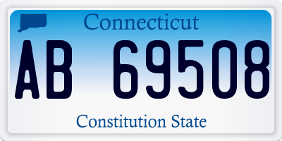 CT license plate AB69508