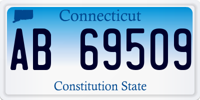 CT license plate AB69509