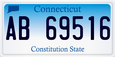 CT license plate AB69516