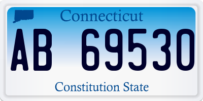 CT license plate AB69530