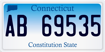 CT license plate AB69535