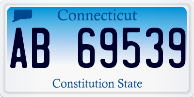 CT license plate AB69539