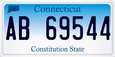 CT license plate AB69544