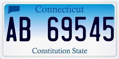 CT license plate AB69545