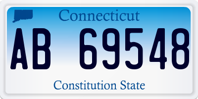 CT license plate AB69548