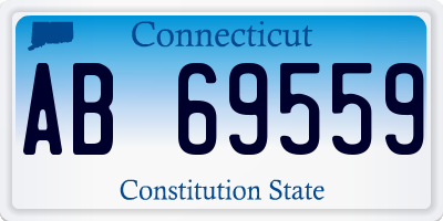 CT license plate AB69559