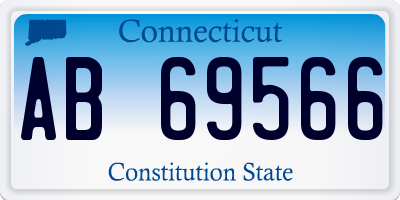 CT license plate AB69566