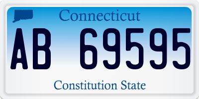 CT license plate AB69595