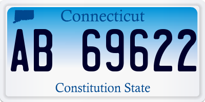 CT license plate AB69622