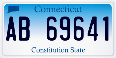 CT license plate AB69641