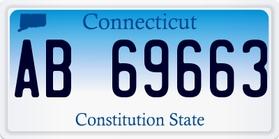 CT license plate AB69663
