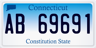 CT license plate AB69691