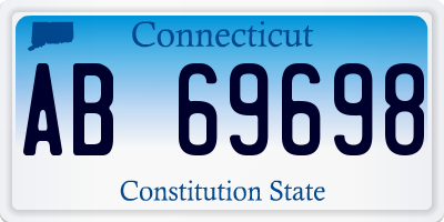 CT license plate AB69698