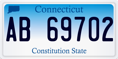 CT license plate AB69702