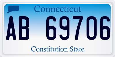 CT license plate AB69706