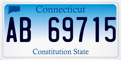 CT license plate AB69715