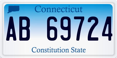 CT license plate AB69724