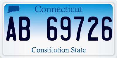 CT license plate AB69726