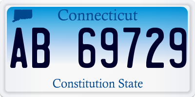 CT license plate AB69729