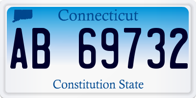 CT license plate AB69732