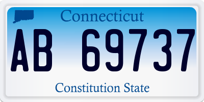 CT license plate AB69737