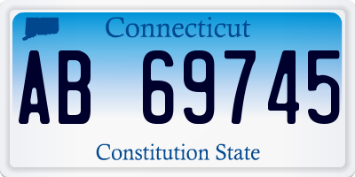 CT license plate AB69745