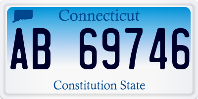 CT license plate AB69746