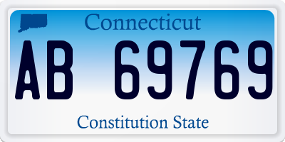 CT license plate AB69769