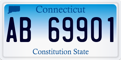 CT license plate AB69901