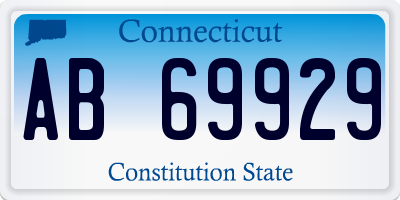CT license plate AB69929