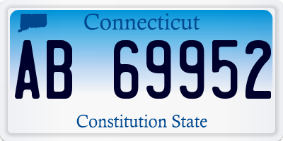 CT license plate AB69952